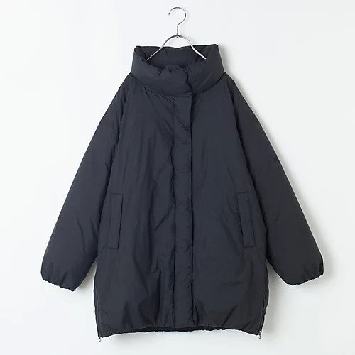 【ナンガ/NANGA】の【福田麻琴さんコラボ】【LEE別注】【洗える】ミドル丈 すっきりダウンコート インテリア・キッズ・メンズ・レディースファッション・服の通販 founy(ファニー) 　ファッションモデル・俳優・女優　Models　女性　Women　福田麻琴　Fukuda Makoto　ファッション　Fashion　レディースファッション　Fashion for Women　アウター　Coat / Outerwear Collection　コート・ロングコート・ピーコート　Long Coats, Peacoats & More　ダウンジャケット・軽量ダウン　Warm & Lightweight Down Jackets　コラボ　Collaboration, Collab　サイドジップ　Side Zip, Side Zipper　スリット　Slit, Slit Detail　ダウン　Down, Puffer　ミドル　Middle Length, Mid Height　人気　Popular, Best Seller　別注　Limited Edition, Custom Order　洗える　Machine Washable　BLK|ID: prp329100004717822 ipo3291000000034090195
