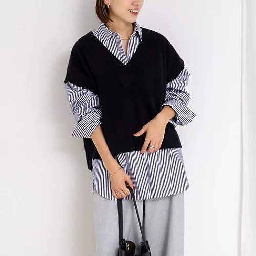 【ノーリーズ/NOLLEY'S】のウォッシャブルヘアリーVネックベスト インテリア・キッズ・メンズ・レディースファッション・服の通販 founy(ファニー) https://founy.com/ ファッション Fashion レディースファッション Fashion for Women アウター Coat / Outerwear Collection トップス・カットソー Cut & Sew Tops ベスト&ジレ / 重ね着スタイル Vests & Gilets Vネックトップス V-Neck Tops / V-Cut Neckline Shirts 2025年 2025 2025-2026秋冬・A/W Autumn/Winter 2025–26 AW25–26 おすすめ Recommended / Our Picks ショルダー Shoulder, Shoulder Strap ベスト Vest, Waistcoat ロング Long, Long-Length 人気 Popular, Best Seller 洗える Machine Washable 秋 Autumn |ID: prp329100004717824 ipo3291000000034090205