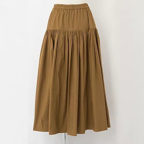 【トゥエルブクローゼット/12closet】の【石上美津江さんコラボ】【洗える】切替ギャザースカート 人気、トレンドファッション・服の通販 founy(ファニー) 　ファッション　Fashion　レディースファッション　Fashion for Women　スカート　Skirts　ギャザー　Gathered, Ruffled　コラボ　Collaboration, Collab　タイツ　Tights, Legwear　タイプライター　Typewriter Fabric, Crisp Cotton　ポケット　Pocket, Pocket Detail　切替　Switching, Contrast Panel　洗える　Machine Washable　other-2|ID: prp329100004717827 ipo3291000000034090224