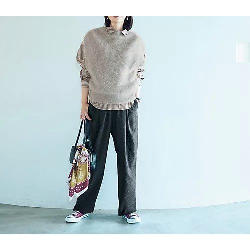 【トゥエルブクローゼット/12closet】の【DEAR DAYS】カシミヤ混バレルパンツ 人気、トレンドファッション・服の通販 founy(ファニー) 　ファッション　Fashion　レディースファッション　Fashion for Women　パンツ　Pants & Trousers　シンプル　Simple, Minimal　ドレープ　Drape, Draping Fabric　ワイド　Wide, Wide Fit　日本製　Made In Japan　other-3|ID: prp329100004717839 ipo3291000000034464062