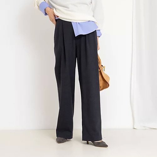 【ノーリーズ/NOLLEY'S】のウォッシャブル両面起毛ワイドパンツ インテリア・キッズ・メンズ・レディースファッション・服の通販 founy(ファニー) ファッション Fashion レディースファッション Fashion for Women パンツ Pants & Trousers 2025年 2025 2025-2026秋冬・A/W Autumn/Winter 2025–26 AW25–26 なめらか Smooth, Silky Texture ウォッシャブル Machine Washable スニーカー Sneakers, Trainers リラックス Relax, Relaxed Fit ワイド Wide, Wide Fit ブラック・グレー系1|ID: prp329100004717848 ipo3291000000034090369