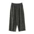 【ミズイロ インド/mizuiro ind】のベロアジャカードタックパンツ グレー|ID: prp329100004717862 ipo3291000000034090461