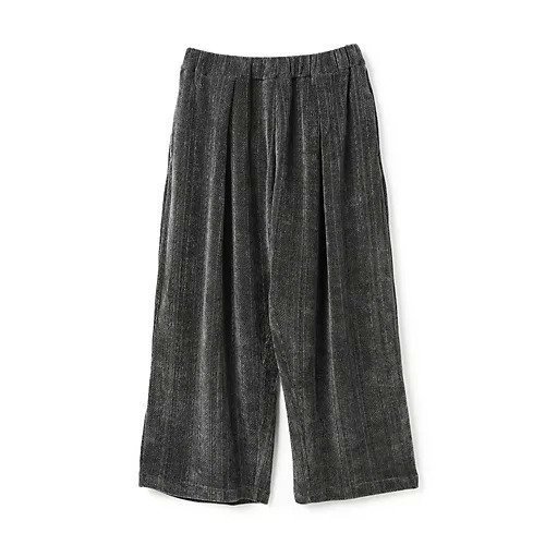 【ミズイロ インド/mizuiro ind】のベロアジャカードタックパンツ インテリア・キッズ・メンズ・レディースファッション・服の通販 founy(ファニー) 　ファッション　Fashion　レディースファッション　Fashion for Women　パンツ　Pants & Trousers　ベロア　Velour, Soft Velvet　ボトム　Bottoms, Lower Wear　リラックス　Relax, Relaxed Fit　エレガント 上品　Elegant　グレー2|ID: prp329100004717862 ipo3291000000034153843