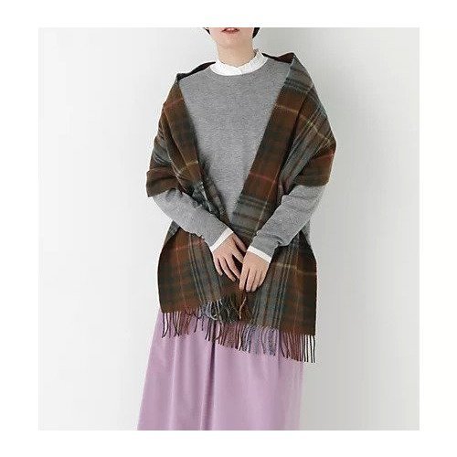 【ヒューマンウーマン/HUMAN WOMAN】のチェックマフラー インテリア・キッズ・メンズ・レディースファッション・服の通販 founy(ファニー) 　ファッション　Fashion　レディースファッション　Fashion for Women　マフラー・スヌード / 冬小物の定番　Scarves & Mufflers　おすすめ　Recommended / Our Picks　クラシック　Classic, Timeless Style　ストール　Stole, Wrap　チェック　Check, Plaid, Tartan　マフラー　Scarf, Muffler　モダン　Modern, Contemporary　エレガント 上品　Elegant　ブラウンチェック|ID: prp329100004717900 ipo3291000000034090717