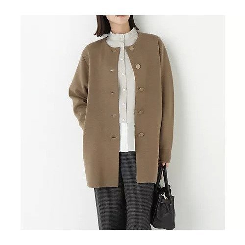 【ヒューマンウーマン/HUMAN WOMAN】の接結ニットコート インテリア・キッズ・メンズ・レディースファッション・服の通販 founy(ファニー) 　ファッション　Fashion　レディースファッション　Fashion for Women　アウター　Coat / Outerwear Collection　コート・ロングコート・ピーコート　Long Coats, Peacoats & More　おすすめ　Recommended / Our Picks　カーディガン　Cardigan, Knitwear　スタンダード　Standard, Basic　ボトム　Bottoms, Lower Wear　エレガント 上品　Elegant　モカ|ID: prp329100004717925 ipo3291000000034090895