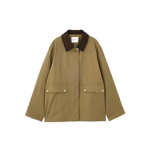 【ヒューマンウーマン/HUMAN WOMAN】のコットンツイルストレッチブルゾン 人気、トレンドファッション・服の通販 founy(ファニー) 　ファッション　Fashion　レディースファッション　Fashion for Women　アウター　Coat / Outerwear Collection　ブルゾンジャケット・スポーティアウター　Blouson Jackets　おすすめ　Recommended / Our Picks　スタンダード　Standard, Basic　ストレッチ　Stretch, Stretchy Fabric　ツイル　Twist, Twisted Detail　ドット　Polka Dot, Dot Pattern　ベスト　Vest, Waistcoat　ボトム　Bottoms, Lower Wear　秋　Autumn　other-2|ID: prp329100004717927 ipo3291000000034090914