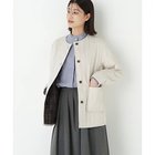 【ヒューマンウーマン/HUMAN WOMAN】のバーティカルキルティングノーカラージャケット 人気、トレンドファッション・服の通販 founy(ファニー) ファッション Fashion レディースファッション Fashion for Women アウター Coat / Outerwear Collection レディースジャケット・軽アウター Jackets ノーカラージャケット / シンプル上品コーデ Collarless Jackets おすすめ Recommended / Our Picks キルティング Quilted, Quilting ジャケット Jacket, Outerwear スタンダード Standard, Basic タフタ Taffeta, Structured Fabric パイピング Piping, Trim Design ボトム Bottoms, Lower Wear ロング Long, Long-Length thumbnail ライトベージュ|ID: prp329100004717930 ipo3291000000034090928