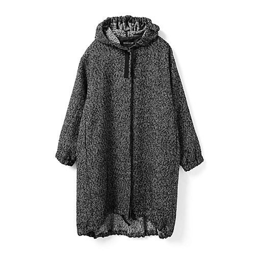 【ミズイロ インド/mizuiro ind】のウールブレンドフードコート 人気、トレンドファッション・服の通販 founy(ファニー) 　ファッション　Fashion　レディースファッション　Fashion for Women　アウター　Coat / Outerwear Collection　コート・ロングコート・ピーコート　Long Coats, Peacoats & More　クラシカル　Classical, Vintage-Inspired　ポケット　Pocket, Pocket Detail　モッズコート　Mods Coat, Military Parka　ワーク　Workwear, Utility Style　other-2|ID: prp329100004717935 ipo3291000000034090960