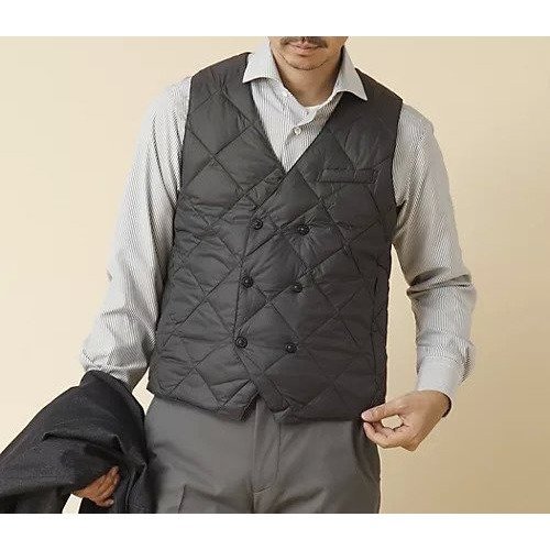 【ノーリーズ グッドマン/NOLLEY'S goodman / MEN】の【TAION/タイオン】W-BREASTED SNAP BUTTON DOWN GILET 25AW インテリア・キッズ・メンズ・レディースファッション・服の通販 founy(ファニー) https://founy.com/ ファッション Fashion メンズファッション Fashion for Men 2025年 2025 2025-2026秋冬・A/W Autumn/Winter 2025–26 AW25–26 キルト Quilt, Quilted Fabric シンプル Simple, Minimal ダウン Down, Puffer ポケット Pocket, Pocket Detail 軽量 Lightweight, Ultra Light |ID: prp329100004717958 ipo3291000000034091133