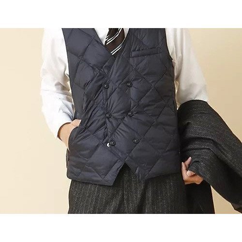 【ノーリーズ グッドマン/NOLLEY'S goodman / MEN】の【TAION/タイオン】W-BREASTED SNAP BUTTON DOWN GILET 25AW 人気、トレンドファッション・服の通販 founy(ファニー) 　ファッション　Fashion　メンズファッション　Fashion for Men　2025年　2025　2025-2026秋冬・A/W　Autumn/Winter 2025–26 AW25–26　キルト　Quilt, Quilted Fabric　シンプル　Simple, Minimal　ダウン　Down, Puffer　ポケット　Pocket, Pocket Detail　軽量　Lightweight, Ultra Light　other-2|ID: prp329100004717958 ipo3291000000034091141