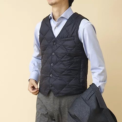 【ノーリーズ グッドマン/NOLLEY'S goodman / MEN】の【TAION/タイオン】SINGLE SNAP BUTTON DOWN GILET 25AW 人気、トレンドファッション・服の通販 founy(ファニー) 　ファッション　Fashion　メンズファッション　Fashion for Men　2025年　2025　2025-2026秋冬・A/W　Autumn/Winter 2025–26 AW25–26　キルト　Quilt, Quilted Fabric　シンプル　Simple, Minimal　ダウン　Down, Puffer　ポケット　Pocket, Pocket Detail　軽量　Lightweight, Ultra Light　other-2|ID: prp329100004717961 ipo3291000000034091160