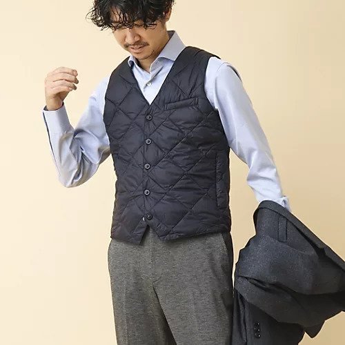 【ノーリーズ グッドマン/NOLLEY'S goodman / MEN】の【TAION/タイオン】SINGLE SNAP BUTTON DOWN GILET 25AW 人気、トレンドファッション・服の通販 founy(ファニー) 　ファッション　Fashion　メンズファッション　Fashion for Men　2025年　2025　2025-2026秋冬・A/W　Autumn/Winter 2025–26 AW25–26　キルト　Quilt, Quilted Fabric　シンプル　Simple, Minimal　ダウン　Down, Puffer　ポケット　Pocket, Pocket Detail　軽量　Lightweight, Ultra Light　other-3|ID: prp329100004717961 ipo3291000000034091161