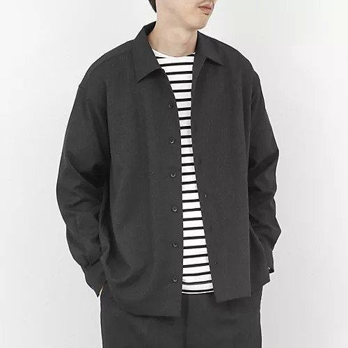 【ノーリーズ グッドマン/NOLLEY'S goodman / MEN】の《セットアップ対応》LANATEC イージーケアウォッシャブルシャツ 25AW インテリア・キッズ・メンズ・レディースファッション・服の通販 founy(ファニー) 　ファッション　Fashion　メンズファッション　Fashion for Men　セットアップ　Matching Sets　2025年　2025　2025-2026秋冬・A/W　Autumn/Winter 2025–26 AW25–26　ストレッチ　Stretch, Stretchy Fabric　スラックス　Slacks, Dress Pants　セットアップ　Set-Up, Coordinated Outfit　ツイル　Twist, Twisted Detail　デニム　Denim, Jeans Material　ボックス　Boxy, Box Shape　リラックス　Relax, Relaxed Fit　ロング　Long, Long-Length　ワイド　Wide, Wide Fit　エレガント 上品　Elegant　無地　Plain, Solid Color　チャコールグレー|ID: prp329100004717966 ipo3291000000034321232