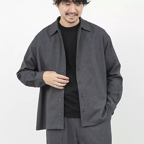 【ノーリーズ グッドマン/NOLLEY'S goodman / MEN】の《セットアップ対応》LANATEC イージーケアウォッシャブルシャツ 25AW インテリア・キッズ・メンズ・レディースファッション・服の通販 founy(ファニー) 　ファッション　Fashion　メンズファッション　Fashion for Men　セットアップ　Matching Sets　2025年　2025　2025-2026秋冬・A/W　Autumn/Winter 2025–26 AW25–26　ストレッチ　Stretch, Stretchy Fabric　スラックス　Slacks, Dress Pants　セットアップ　Set-Up, Coordinated Outfit　ツイル　Twist, Twisted Detail　デニム　Denim, Jeans Material　ボックス　Boxy, Box Shape　リラックス　Relax, Relaxed Fit　ロング　Long, Long-Length　ワイド　Wide, Wide Fit　エレガント 上品　Elegant　無地　Plain, Solid Color　グレイッシュブルー|ID: prp329100004717966 ipo3291000000034321233