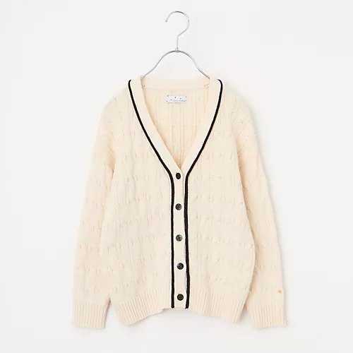 【イエナアンファン/IENA ENFANT / KIDS】の【洗える】エトワールケーブルニットカーディガン インテリア・キッズ・メンズ・レディースファッション・服の通販 founy(ファニー) https://founy.com/ ファッション Fashion キッズファッション Fashion for Kids ベーシック Basic, Essential 洗える Machine Washable |ID: prp329100004717979 ipo3291000000034091267