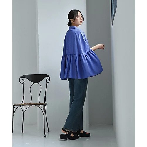 【スタイルデリ/STYLE DELI】の【BLK001】ポンチョ風シャツブラウス 人気、トレンドファッション・服の通販 founy(ファニー) 　ファッション　Fashion　レディースファッション　Fashion for Women　アウター　Coat / Outerwear Collection　ポンチョ・ケープコート　Ponchos & Capes　トップス・カットソー　Cut & Sew Tops　シャツ・ブラウス・オフィスカジュアル　Elegant Blouses & Button-Ups　春　Spring　ギャザー　Gathered, Ruffled　スリット　Slit, Slit Detail　ポンチョ　Poncho, Cape Style　おすすめ　Recommended / Our Picks　夏　Summer　旅行　Travel　other-3|ID: prp329100004719382 ipo3291000000034102912