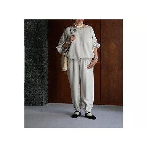 【ナナデコール/nanadecor】のKO裏毛ジョガーパンツ インテリア・キッズ・メンズ・レディースファッション・服の通販 founy(ファニー) 　ファッション　Fashion　レディースファッション　Fashion for Women　パンツ　Pants & Trousers　おすすめ　Recommended / Our Picks　エレガント 上品　Elegant　ライトグレー|ID: prp329100004719391 ipo3291000000034102984