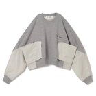 【トーガ トゥ/TOGA TOO】のNylon sweatshirt L.GRAY|ID: prp329100004721534 ipo3291000000034122248