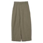 【プレインピープル/PLAIN PEOPLE】のダブルガーゼカーブパンツ カーキ|ID: prp329100004721537 ipo3291000000034122266