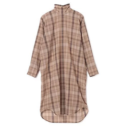 【テルマ/TELMA】のArt Nouveau Checked Shirt (No Print) インテリア・キッズ・メンズ・レディースファッション・服の通販 founy(ファニー) https://founy.com/ ファッション Fashion レディースファッション Fashion for Women トップス・カットソー Cut & Sew Tops シャツ・ブラウス・オフィスカジュアル Elegant Blouses & Button-Ups 2025年 2025 2025-2026秋冬・A/W Autumn/Winter 2025–26 AW25–26 イレヘム Irregular Hemline カーディガン Cardigan, Knitwear チェック Check, Plaid, Tartan ハイネック High Neck, Mock Neck フェミニン Feminine, Girly フリル Frill, Ruffle 秋 Autumn |ID: prp329100004721539 ipo3291000000034122275