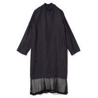 【トーガ トゥ/TOGA TOO】のCupra stripe dress 人気、トレンドファッション・服の通販 founy(ファニー) ファッション Fashion レディースファッション Fashion for Women ワンピース Dresses フォーマル・パーティードレス・結婚式用ドレス Elegant & Casual Dresses 2025年 2025 2025-2026秋冬・A/W Autumn/Winter 2025–26 AW25–26 キュプラ Cupro, Eco Fabric コンビ Combo, Combination Style シアー Sheer, See-Through スタンド Stand Collar, Upright Stand ストライプ Stripe, Striped Pattern ロング Long, Long-Length 洗える Machine Washable |ID:prp329100004721541