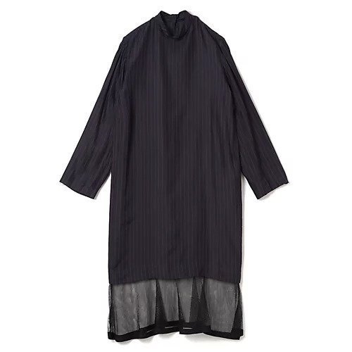 【トーガ トゥ/TOGA TOO】のCupra stripe dress 人気、トレンドファッション・服の通販 founy(ファニー) 　ファッション　Fashion　レディースファッション　Fashion for Women　ワンピース　Dresses　フォーマル・パーティードレス・結婚式用ドレス　Elegant & Casual Dresses　2025年　2025　2025-2026秋冬・A/W　Autumn/Winter 2025–26 AW25–26　キュプラ　Cupro, Eco Fabric　コンビ　Combo, Combination Style　シアー　Sheer, See-Through　スタンド　Stand Collar, Upright Stand　ストライプ　Stripe, Striped Pattern　ロング　Long, Long-Length　洗える　Machine Washable　 other-1|ID: prp329100004721541 ipo3291000000034122284