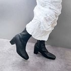 【エンチャンテッド/enchanted】の【晴雨兼用】チャンキーヒールストレッチショートブーツ 人気、トレンドファッション・服の通販 founy(ファニー) ファッション Fashion レディースファッション Fashion for Women ストレッチ Stretch, Stretchy Fabric デニム Denim, Jeans Material フィット Fit, Slim Fit ブロック Block, Solid Block Pattern ワイド Wide, Wide Fit エレガント 上品 Elegant ビジネス 仕事 通勤 Business / Work / Commuting thumbnail ブラック|ID: prp329100004721545 ipo3291000000034122308