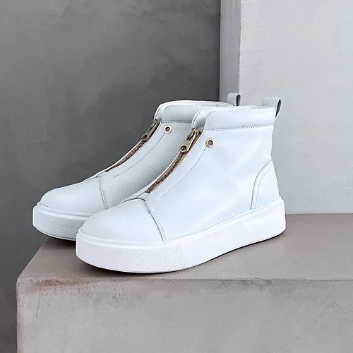 【エンチャンテッド/enchanted】の本革センタージップハイカットスニーカー インテリア・キッズ・メンズ・レディースファッション・服の通販 founy(ファニー) https://founy.com/ ファッション Fashion レディースファッション Fashion for Women バランス Balance, Style Balance ボトム Bottoms, Lower Wear |ID: prp329100004721550 ipo3291000000034122344