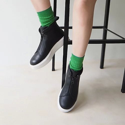 【エンチャンテッド/enchanted】の本革センタージップハイカットスニーカー 人気、トレンドファッション・服の通販 founy(ファニー) 　ファッション　Fashion　レディースファッション　Fashion for Women　バランス　Balance, Style Balance　ボトム　Bottoms, Lower Wear　other-2|ID: prp329100004721550 ipo3291000000034122348