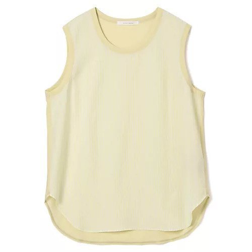 【プレインピープル/PLAIN PEOPLE】の超強撚天竺ストライプドッキングブラウス インテリア・キッズ・メンズ・レディースファッション・服の通販 founy(ファニー) 　ファッション　Fashion　レディースファッション　Fashion for Women　トップス・カットソー　Cut & Sew Tops　シャツ・ブラウス・オフィスカジュアル　Elegant Blouses & Button-Ups　サッカー　Seersucker, Summer Fabric　シアー　Sheer, See-Through　ストライプ　Stripe, Striped Pattern　ドッキング　Docking, Mixed Material　ノースリーブ　Sleeveless, No-Sleeve　吸水　Absorbent, Quick-Dry　夏　Summer　洗える　Machine Washable　イエローグリーン|ID: prp329100004722651 ipo3291000000034133542