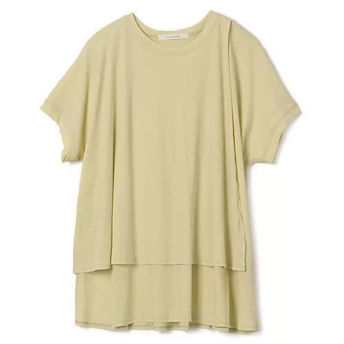 【プレインピープル/PLAIN PEOPLE】の超強撚天竺イレギュラーデザインTシャツ インテリア・キッズ・メンズ・レディースファッション・服の通販 founy(ファニー) https://founy.com/ ファッション Fashion レディースファッション Fashion for Women トップス・カットソー Cut & Sew Tops シャツ・ブラウス・オフィスカジュアル Elegant Blouses & Button-Ups ロングTシャツ・Tシャツ Longline T-Shirts & Tees イレギュラー Irregular Design シアー Sheer, See-Through ボトム Bottoms, Lower Wear 吸水 Absorbent, Quick-Dry 夏 Summer 洗える Machine Washable |ID: prp329100004722653 ipo3291000000034133553