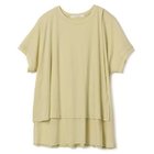 【プレインピープル/PLAIN PEOPLE】の超強撚天竺イレギュラーデザインTシャツ イエローグリーン|ID: prp329100004722653 ipo3291000000034133555