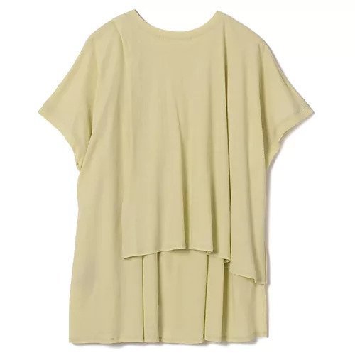 【プレインピープル/PLAIN PEOPLE】の超強撚天竺イレギュラーデザインTシャツ 人気、トレンドファッション・服の通販 founy(ファニー) 　ファッション　Fashion　レディースファッション　Fashion for Women　トップス・カットソー　Cut & Sew Tops　シャツ・ブラウス・オフィスカジュアル　Elegant Blouses & Button-Ups　ロングTシャツ・Tシャツ　Longline T-Shirts & Tees　イレギュラー　Irregular Design　シアー　Sheer, See-Through　ボトム　Bottoms, Lower Wear　吸水　Absorbent, Quick-Dry　夏　Summer　洗える　Machine Washable　other-2|ID: prp329100004722653 ipo3291000000034133557