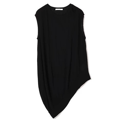 【プレインピープル/PLAIN PEOPLE】の強撚ハイゲージ天竺イレギュラーヘムプルオーバー インテリア・キッズ・メンズ・レディースファッション・服の通販 founy(ファニー) 　ファッション　Fashion　レディースファッション　Fashion for Women　トップス・カットソー　Cut & Sew Tops　カジュアルプルオーバー・ニットトップス　Pullovers & Knit Tops / Casual Pullovers　ドレープ　Drape, Draping Fabric　ブラウジング　Blouson Silhouette, Cinched Waist　ボトム　Bottoms, Lower Wear　洗える　Machine Washable　ブラック|ID: prp329100004722657 ipo3291000000036038581