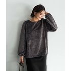 【スタイルデリ/STYLE DELI】の【LUXE】控えめなクラッシュベロアブラウス チャコール|ID: prp329100004722659 ipo3291000000034133601