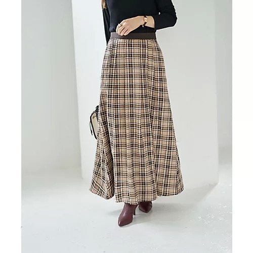 【スタイルデリ/STYLE DELI】の立体ステッチチェック柄スカート 人気、トレンドファッション・服の通販 founy(ファニー) 　ファッション　Fashion　レディースファッション　Fashion for Women　スカート　Skirts　くるぶし　Ankle-Length　クール　Cool, Chic　シューズ　Shoes, Footwear　シンプル　Simple, Minimal　ジャケット　Jacket, Outerwear　スタイリッシュ　Stylish, Fashionable　スニーカー　Sneakers, Trainers　スリット　Slit, Slit Detail　セットアップ　Set-Up, Coordinated Outfit　チェック　Check, Plaid, Tartan　なめらか　Smooth, Silky Texture　人気　Popular, Best Seller　フォルム　Silhouette, Form　フラット　Flat, Flat Shoes　フレア　Flare, Flared　プリント　Print, Printed Pattern　ベスト　Vest, Waistcoat　ポケット　Pocket, Pocket Detail　ミックス　Mix, Mixed Style　 other-1|ID: prp329100004722668 ipo3291000000034133663