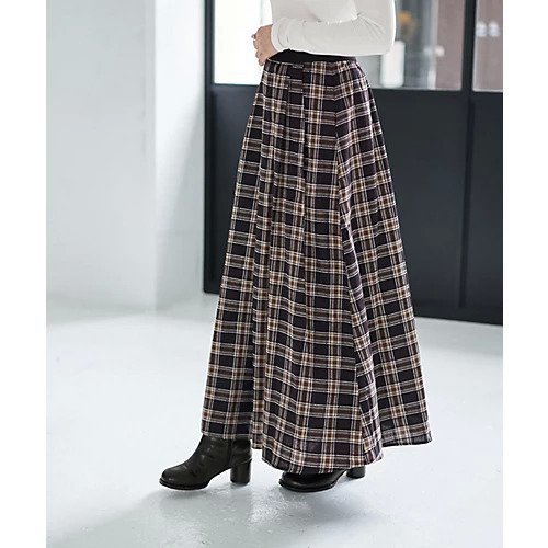 【スタイルデリ/STYLE DELI】の立体ステッチチェック柄スカート インテリア・キッズ・メンズ・レディースファッション・服の通販 founy(ファニー) 　ファッション　Fashion　レディースファッション　Fashion for Women　スカート　Skirts　くるぶし　Ankle-Length　クール　Cool, Chic　シューズ　Shoes, Footwear　シンプル　Simple, Minimal　ジャケット　Jacket, Outerwear　スタイリッシュ　Stylish, Fashionable　スニーカー　Sneakers, Trainers　スリット　Slit, Slit Detail　セットアップ　Set-Up, Coordinated Outfit　チェック　Check, Plaid, Tartan　なめらか　Smooth, Silky Texture　人気　Popular, Best Seller　フォルム　Silhouette, Form　フラット　Flat, Flat Shoes　フレア　Flare, Flared　プリント　Print, Printed Pattern　ベスト　Vest, Waistcoat　ポケット　Pocket, Pocket Detail　ミックス　Mix, Mixed Style　ブラックミックス|ID: prp329100004722668 ipo3291000000034133668