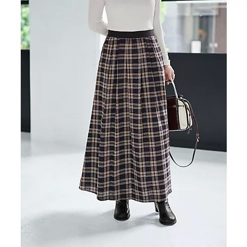 【スタイルデリ/STYLE DELI】の立体ステッチチェック柄スカート 人気、トレンドファッション・服の通販 founy(ファニー) 　ファッション　Fashion　レディースファッション　Fashion for Women　スカート　Skirts　くるぶし　Ankle-Length　クール　Cool, Chic　シューズ　Shoes, Footwear　シンプル　Simple, Minimal　ジャケット　Jacket, Outerwear　スタイリッシュ　Stylish, Fashionable　スニーカー　Sneakers, Trainers　スリット　Slit, Slit Detail　セットアップ　Set-Up, Coordinated Outfit　チェック　Check, Plaid, Tartan　なめらか　Smooth, Silky Texture　人気　Popular, Best Seller　フォルム　Silhouette, Form　フラット　Flat, Flat Shoes　フレア　Flare, Flared　プリント　Print, Printed Pattern　ベスト　Vest, Waistcoat　ポケット　Pocket, Pocket Detail　ミックス　Mix, Mixed Style　other-3|ID: prp329100004722668 ipo3291000000034133672