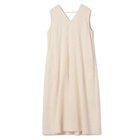 【プレインピープル/PLAIN PEOPLE】のダブルガーゼVネックノースリーブワンピース アイボリー|ID: prp329100004722672 ipo3291000000034133712