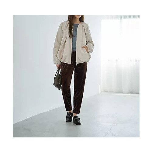 【スタイルデリ/STYLE DELI】のタフタ調シワ加工バルーンブルゾン 人気、トレンドファッション・服の通販 founy(ファニー) 　ファッション　Fashion　レディースファッション　Fashion for Women　アウター　Coat / Outerwear Collection　ブルゾンジャケット・スポーティアウター　Blouson Jackets　イエロー　Yellow　ギャザー　Gathered, Ruffled　クール　Cool, Chic　シルバー　Silver, Metallic Silver　スリット　Slit, Slit Detail　タフタ　Taffeta, Structured Fabric　タートルネック　Turtleneck, High Neck　ダブル　Double, Double-Breasted　ドレープ　Drape, Draping Fabric　定番　Standard, Basic Item　長袖　Long Sleeve, Full Sleeve　ハイネック　High Neck, Mock Neck　バランス　Balance, Style Balance　バルーン　Balloon, Balloon Silhouette　フロント　Front, Front Design　ブルゾン　Blouson, Bomber Jacket　ポケット　Pocket, Pocket Detail　防寒　Cold Protection, Winter-Ready　モッズコート　Mods Coat, Military Parka　エレガント 上品　Elegant　other-2|ID: prp329100004722681 ipo3291000000034133801