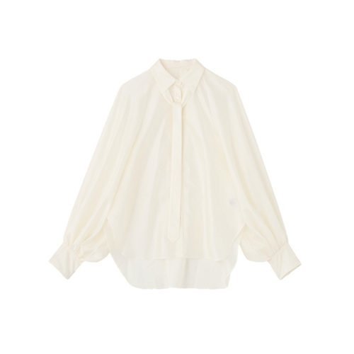 【アドーア/ADORE】のシルキーオーガンブラウス インテリア・キッズ・メンズ・レディースファッション・服の通販 founy(ファニー) 　ファッション　Fashion　レディースファッション　Fashion for Women　トップス・カットソー　Cut & Sew Tops　シャツ・ブラウス・オフィスカジュアル　Elegant Blouses & Button-Ups　おすすめ　Recommended / Our Picks　オーガンジー　Organza Fabric　シアー　Sheer, See-Through　スタンダード　Standard, Basic　スリーブ　Sleeve, Long Sleeve / Short Sleeve　フィット　Fit, Slim Fit　モダン　Modern, Contemporary　A/W・秋冬　Autumn/Winter　ホワイト|ID: prp329100004725058 ipo3291000000034143970
