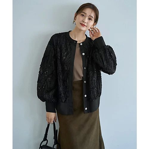 【スタイルデリ/STYLE DELI】の【LUXE】チュールにデコレーションカーディガン インテリア・キッズ・メンズ・レディースファッション・服の通販 founy(ファニー) https://founy.com/ ファッション Fashion レディースファッション Fashion for Women トップス・カットソー Cut & Sew Tops カーディガン・羽織り Layered Style Cardigans カーディガン Cardigan, Knitwear 軽量 Lightweight, Ultra Light サロペット Overalls, Salopette ジャケット Jacket, Outerwear ストレート Straight, Straight Cut スリット Slit, Slit Detail スーツ Suit, Formalwear チュール Tulip, Tulip Motif ノースリーブ Sleeveless, No-Sleeve 長袖 Long Sleeve, Full Sleeve パール Pearl, Pearl Accent フロント Front, Front Design ブルゾン Blouson, Bomber Jacket 無地 Plain, Solid Color 冬 Winter / This Winter 夏 Summer |ID: prp329100004725214 ipo3291000000034565793