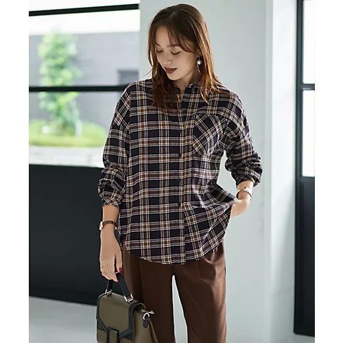 【スタイルデリ/STYLE DELI】の立体ステッチチェック柄シャツ インテリア・キッズ・メンズ・レディースファッション・服の通販 founy(ファニー) 　ファッション　Fashion　レディースファッション　Fashion for Women　トップス・カットソー　Cut & Sew Tops　シャツ・ブラウス・オフィスカジュアル　Elegant Blouses & Button-Ups　インナー　Innerwear　春　Spring　チェック　Check, Plaid, Tartan　フロント　Front, Front Design　プリント　Print, Printed Pattern　ポケット　Pocket, Pocket Detail　ミックス　Mix, Mixed Style　A/W・秋冬　Autumn/Winter　ブラックミックス|ID: prp329100004727465 ipo3291000000034153467
