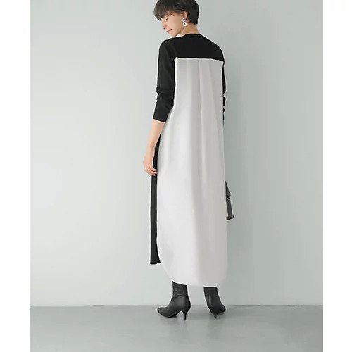 【スタイルデリ/STYLE DELI】のスムースハイゲージシャツ生地コンビワンピース 人気、トレンドファッション・服の通販 founy(ファニー) 　ファッション　Fashion　レディースファッション　Fashion for Women　ワンピース　Dresses　コンビ　Combo, Combination Style　シンプル　Simple, Minimal　ストライプ　Stripe, Striped Pattern　ダメージ　Distressed, Destroyed　定番　Standard, Basic Item　なめらか　Smooth, Silky Texture　フォルム　Silhouette, Form　ペチコート　Petticoat, Underskirt　ポケット　Pocket, Pocket Detail　ロング　Long, Long-Length　おすすめ　Recommended / Our Picks　other-2|ID: prp329100004727483 ipo3291000000034153623