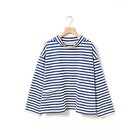 【ミディウミ/MidiUmi】のフィッシャーマンスモックボーダーT キナリ&#215;ブルー|ID: prp329100004727706 ipo3291000000034155214