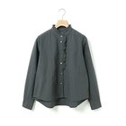 【ミディウミ/MidiUmi】のフロントハーフフリルシャツ 人気、トレンドファッション・服の通販 founy(ファニー) ファッション Fashion レディースファッション Fashion for Women トップス・カットソー Cut & Sew Tops シャツ・ブラウス・オフィスカジュアル Elegant Blouses & Button-Ups インナー Innerwear カフス Cuff Design タイプライター Typewriter Fabric, Crisp Cotton フリル Frill, Ruffle ベーシック Basic, Essential ヴィンテージ Vintage Style thumbnail チャコールグレー|ID: prp329100004727740 ipo3291000000034155696