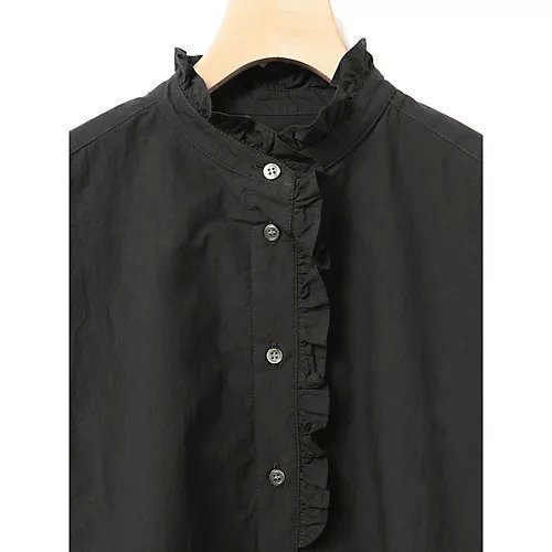 【ミディウミ/MidiUmi】のフロントハーフフリルシャツ 人気、トレンドファッション・服の通販 founy(ファニー) 　ファッション　Fashion　レディースファッション　Fashion for Women　トップス・カットソー　Cut & Sew Tops　シャツ・ブラウス・オフィスカジュアル　Elegant Blouses & Button-Ups　インナー　Innerwear　カフス　Cuff Design　タイプライター　Typewriter Fabric, Crisp Cotton　フリル　Frill, Ruffle　ベーシック　Basic, Essential　ヴィンテージ　Vintage Style　other-2|ID: prp329100004727740 ipo3291000000034155697
