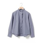 【ミディウミ/MidiUmi】のフロントハーフフリルシャツ 人気、トレンドファッション・服の通販 founy(ファニー) ファッション Fashion レディースファッション Fashion for Women トップス・カットソー Cut & Sew Tops シャツ・ブラウス・オフィスカジュアル Elegant Blouses & Button-Ups インナー Innerwear カフス Cuff Design タイプライター Typewriter Fabric, Crisp Cotton フリル Frill, Ruffle ベーシック Basic, Essential ヴィンテージ Vintage Style thumbnail ネイビー|ID: prp329100004727740 ipo3291000000034387016