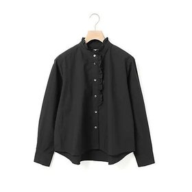 【ミディウミ/MidiUmi】のフロントハーフフリルシャツ 人気、トレンドファッション・服の通販 founy(ファニー) ファッション Fashion レディースファッション Fashion for Women トップス・カットソー Cut & Sew Tops シャツ・ブラウス・オフィスカジュアル Elegant Blouses & Button-Ups インナー Innerwear カフス Cuff Design タイプライター Typewriter Fabric, Crisp Cotton フリル Frill, Ruffle ベーシック Basic, Essential ヴィンテージ Vintage Style |ID:prp329100004727740