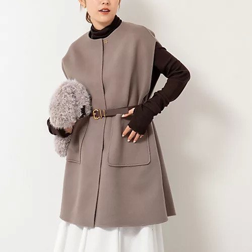 【ノーリーズ/NOLLEY'S】のウールロングジレ インテリア・キッズ・メンズ・レディースファッション・服の通販 founy(ファニー) 　ファッション　Fashion　レディースファッション　Fashion for Women　アウター　Coat / Outerwear Collection　トップス・カットソー　Cut & Sew Tops　ベスト&ジレ / 重ね着スタイル　Vests & Gilets　2025年　2025　2025-2026秋冬・A/W　Autumn/Winter 2025–26 AW25–26　エレガント 上品　Elegant　秋　Autumn　ブラウン|ID: prp329100004727908 ipo3291000000034156813